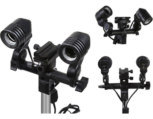 Kit Iluminação Fotográfica Luz Contínua E Flash 127/220v