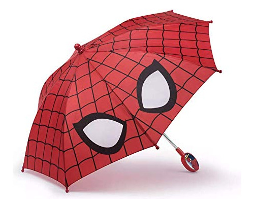 Paraguas Infantiil De Spiderman Rojo Para 3 Años Talla Úni