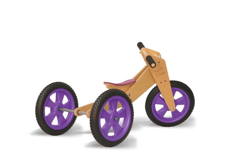 Triciclo  Camicleta De  Madera 3 En 1 Trikids Envio C