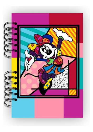 Cuaderno Minnie Mouse Pasta Dura Aro De Metal