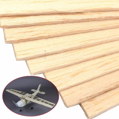 Madera Balsa Aeromodelismo Etc. 500mmx100mmx1mm  Ph Ventas