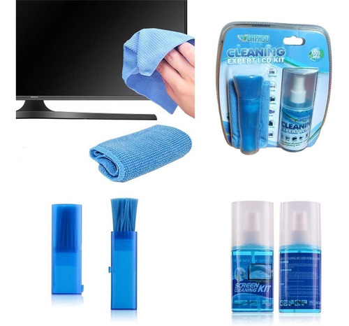 Kit De Limpieza Para Pantallas Tv Laptop Móviles Fco 200ml 3