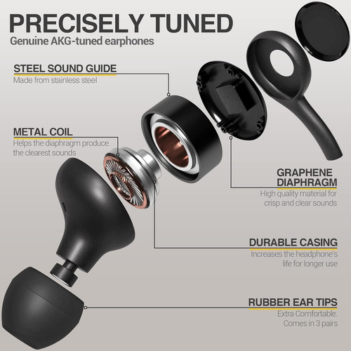 Auriculares Samsung Akg, Con Conector Usb C, Negro