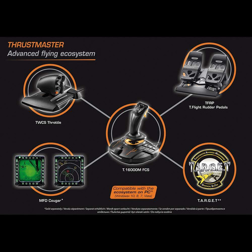 Paquete De Vuelo Thrustmaster T.16000m Fcs - Joystick Y