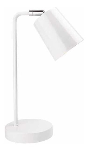 Lampara Portátil De Mesa En Color Blanco Con Led
