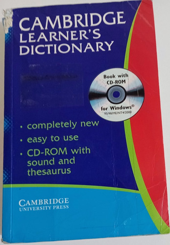 Cambridge Learner's Dictionary. Cd Rom. Ed 2001. Con Detalle