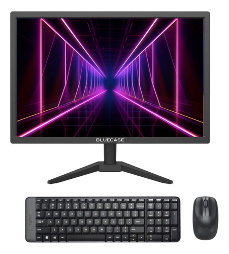 Kit Monitor 19'' Hdmi E Vga +teclado E Mouse S/ Fio Mk220