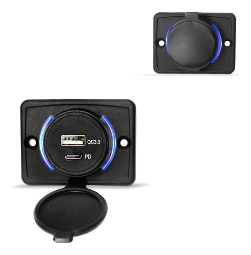 50 Carregador De Celular Para Carro 1 Usb + 1 Tipo C