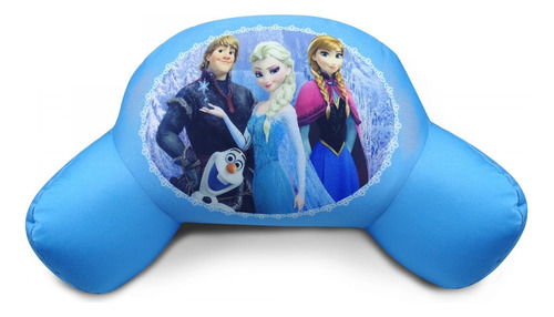 Almofada De Encosto Kristoff Olaf Frozen Disney 40cm Cor Azul