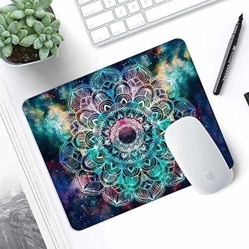 Alfombrilla De Ratón, Galaxy Mandala Pattern Impermeable Ani