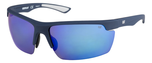 Anteojo De Sol Cat Polarizado - Cts-pickup-106p Lente Azul Varilla Azul Armazón Azul Diseño Espejo