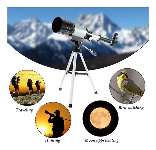 Telescopios para niños principiantes, telescopio refractor de astronomía de  3.150 in con trípode ajustable alcance portátil para niños adultos FAYWYJ