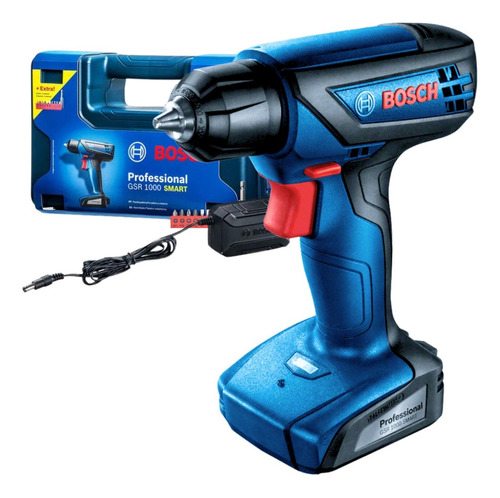Parafusadeira Furadeira A Bateria Bosch Gsr 1000 Smart, 12v