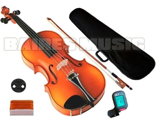 Violin Stradella 4/4 Resina Afinador Digital Estuche Sordina