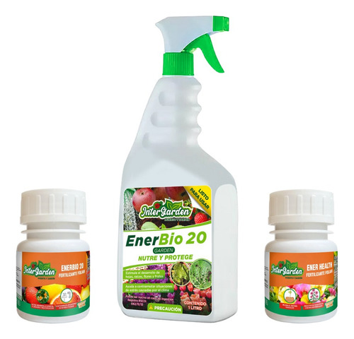 Imagen 1 de 5 de Enerbio 20 Listo Para Usar Nutre Y Protege Vs Hongos 3 Pack