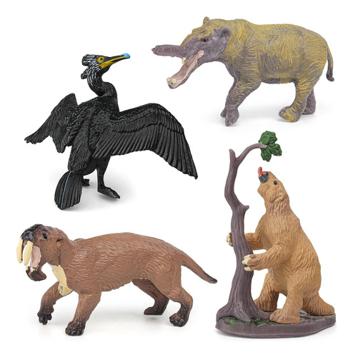 Gaicom Juego De Modelos De Animales Extintos, 4 Piezas Thyla