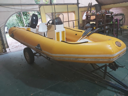 Semirrigido Marlin 4.30 Con Tráiler Y Funda. Tubos Nuevo