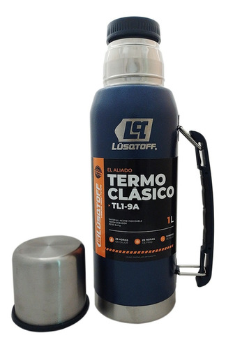 Termo Acero Inoxidable 1l Manija Pico Cebador Calor Frio