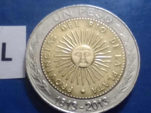 Un Peso Año 2013 Moneda Bicentenario 1813 2013 D3 Argentina 