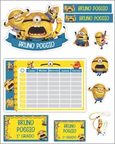 Comprar Kits Etiquetas Escolares Imprimibles Mega Minions