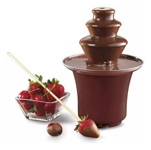 Mini Cascata Fonte Chocolate Fondue Elétrica 110v: O