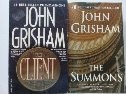 The Client & The Summons - John Grisham 2 Novelas En Inglés