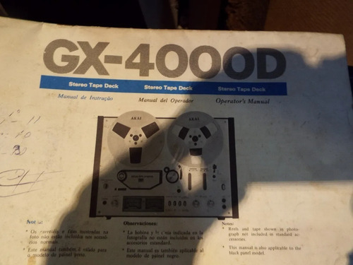 Manual Do Usuário Akai Gx-4000d(arquivo Em Pdf)