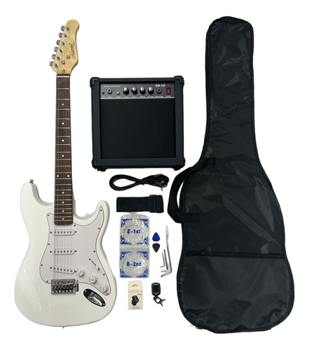 Kit Guitarra Electrica Marvin Stratocaster Amplificador 10w