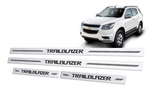 Soleira Aço Inox Premium Chevrolet Trailblazer