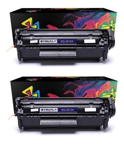 2 X Toner Para Q2612a 2612a 12a P/1010 1015 1018 1020 1022