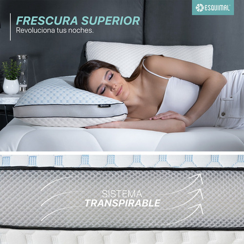 Almohada Cool+bambú Esquimal Memory Foam Ajustable King Size