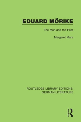 Libro Eduard Mã¶rike: The Man And The Poet - Mare, Margaret