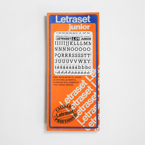 Letraset Junior L59 Letras Transferibles 6mm