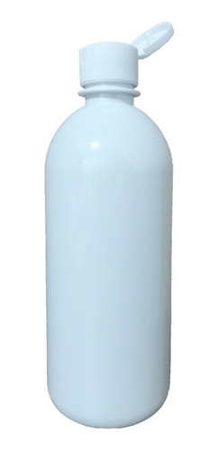 Envase, Botella Pet Blanca 500ml Con Tapa Flip Top Pack X20