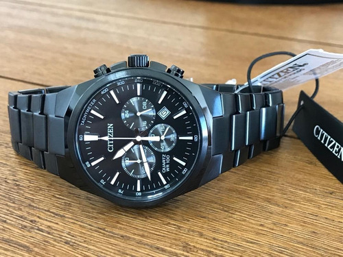 Citizen Quartz Chronograph Black Dial An8175-55e Color de la correa Negro Color del bisel Negro Color del fondo Negro