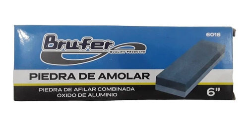 Piedra De Amolar C/oxido De Aluminio 6pulgx2puLG Brufer