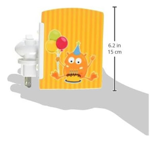 Carolines Treasures Bb8933cnl Cumpleaños Monstruo Naranja