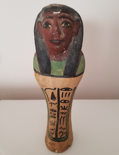 Unico Ushebti De Madera Traído De Egipto