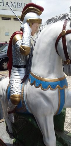 Imagem São Jorge 160 Cm Gesso Resinado * G R A N D E *