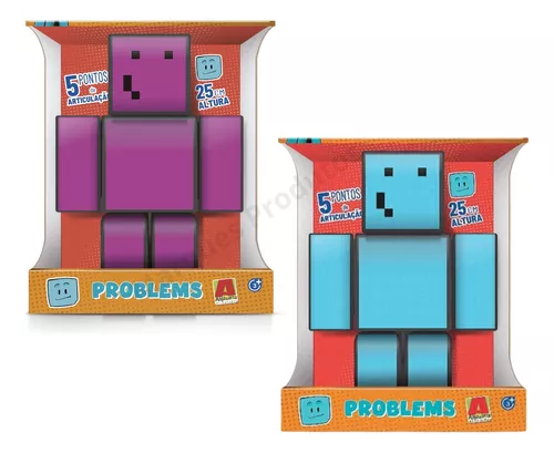 Kit 3 Bonecos Minecraft Problems, Melzinha e Mel Grande35 Cm