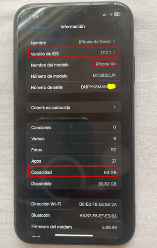Apple iPhone XR 64 Gb - Negro - Nunca Destapado