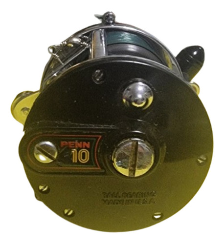 Reel Penn 10 Modelo Mag Tuned - Level Wind - Made In Usa Negro Derecho (Usado)