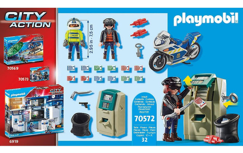 Set Persecución De Ladrones De Banco Playmobil 70572
