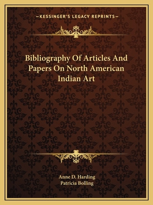 Libro Bibliography Of Articles And Papers On North Americ...