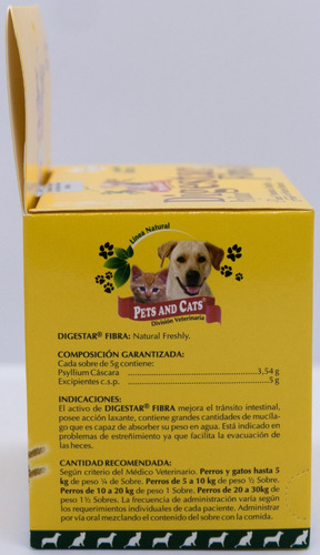 Digestar Fibra Para Perros Y Gatos Caja X 12 Sobres Original