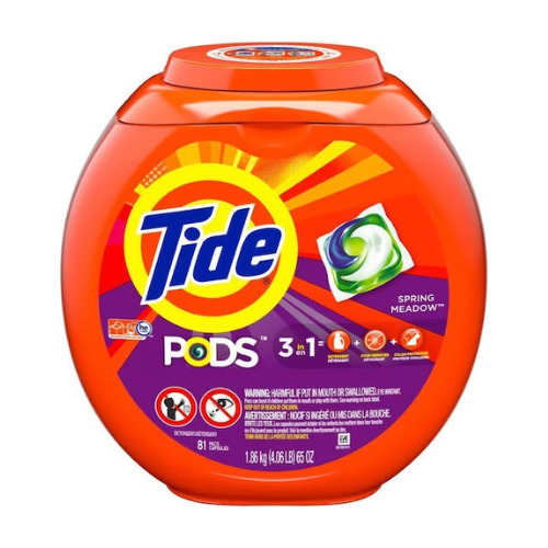 Detergente En Cápsulas Tide Pods Spring Meadow 3 En 1, 81ct