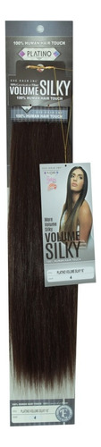 Volume Silky Extension De Cabello 100% Fibra Natural 18 PLG Color #4