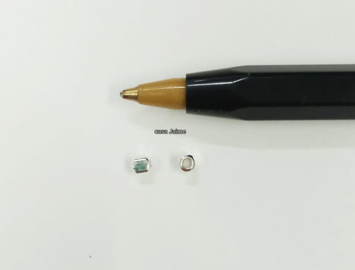 Fornitura Plata 925 Cubitos 2.5mm Chilenitas X 100 Unidades Plateado