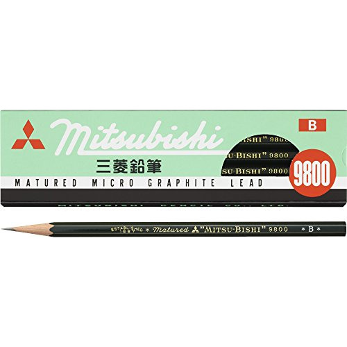 Lápiz Mitsubishi Pencil 9800 B K9800b Docena (12 Pieza...