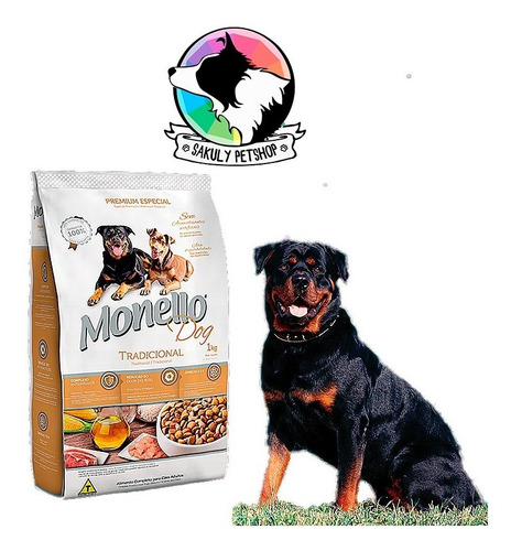 Monello Dog Tradicional 7kg - kg a $4667
